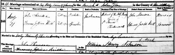 marriage certificate