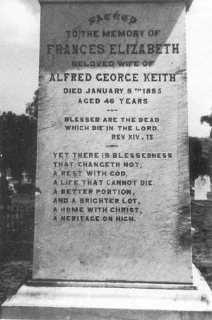 Frances WEBB monument